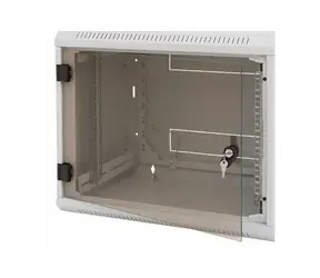 Rozbalené - Triton Dvere 9U celosklenené / pre 10" rozvádzač RBA vrátane kovania / rozbalené