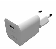 FIXED Mini 25W sieťová nabíjačka s USB-C výstupom a podporou PD biela