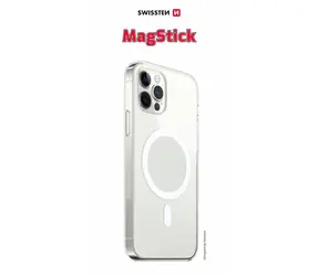 Swissten CLEAR JELLY MagStick Puzdro pre Apple iPhone 14 Pro transparentné