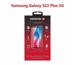 SWISSTEN FULL GLUE COLOR FRAME CASE FRIENDLY sklo pre SAMSUNG S906B GALAXY S22 PLUS 5G čierna