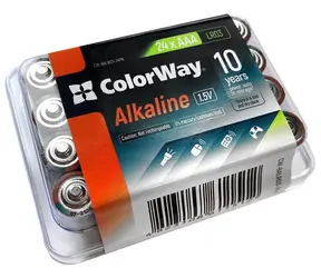 Colorway alkalická batéria AAA 24ks / 1.5V / Plastový box