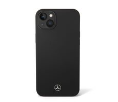 Mercedes Liquid Silicone Zadný Kryt pre Apple iPhone 14 Plus čierna