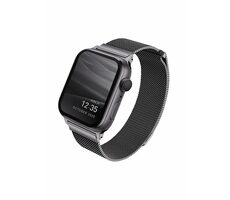 Uniq Dante Mesh Steel remienok pre Apple Watch 40 &amp; 38mm - GRAPHITE (grafitová)