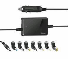 Hama 200008 univerzálny napájací adaptér pre notebook do auta 70W ( 15-19V) 8 koncoviek