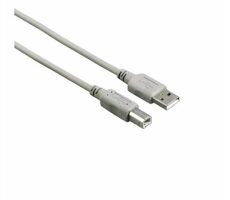 Hama 200900 prepojovací kábel USB 2.0 A samec na USB-B samec 1.5m šedá / nebalený