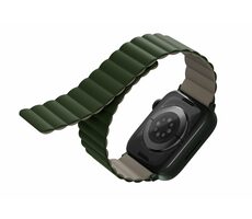 Uniq REVIX Reversible Magnetic remienok pre Apple Watch 41 &amp; 40 &amp; 38mm - PINE (zeleno-béžová)