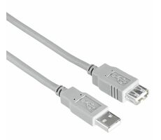 Hama 200905 predlžovací USB 2.0 kábel 1.5 m šedá / nebalený