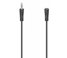 Hama 200734 predlžovací audio kábel 3.5mm jack pre headsety 1.5m čierna / 4pól