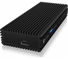 ICY BOX IB-1916M-C32 čierna / externý box pre M.2 2280 NVMe SSD / USB 3.2 (Gen2x2) C+A