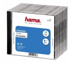 Hama 44746 CD BOX náhradný obal 10ks transparentný-čierna
