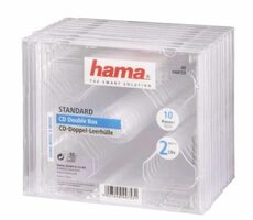 Hama 44753 CD obal Standard Double, 10 ks priehľadná