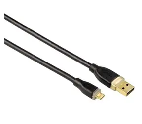 Hama 78490 USB 2.0 kábel microUSB na USB-A 0.75m čierna