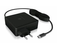 Icy Box IB-PS101-PD čierna / USB-A nabíjačka / 1x USB-A / + USB-C kábel 1.8m