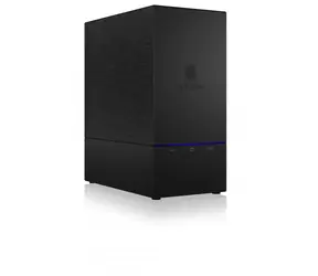 Icy Box IB-RD3621-C31 čierna / Externý box pre 2x 2.5"/3.5" HDD / SATA I/II/III / USB 3.1 C / Hot-Swap