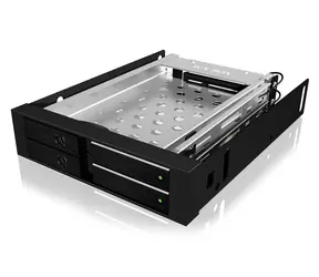 Icy Box IB-2227StS čierna / Externý box pre 2x 2.5" HDD/SSD / SATA III / Hot-Swap