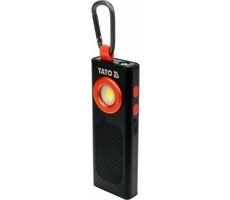 YATO YT-08557 pracovná lampa s reproduktorom / 5W / 500lm / funkcia powerbank / BT