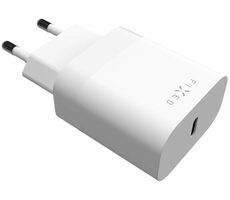 FIXED Sieťová nabíjačka 20W s USB-C výstupom a podporou PD biela