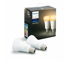 Philips Hue LED žiarovka E27 5W biela / múdra LED žiarovka / 800 lm / 2200-6500 K / stmievateľná / 2ks