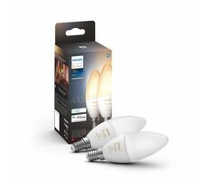 Philips Hue LED žiarovka E14 7W biela / múdra LED žiarovka / 470 lm / 2200-6500 K / stmievateľná / 2ks