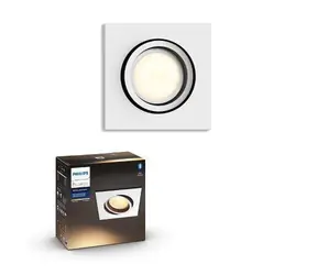Philips Hue WA Milliskin zápustné LED svietidlo hranaté GU10 1x5W / 350lm / 2200-6500K / IP20
