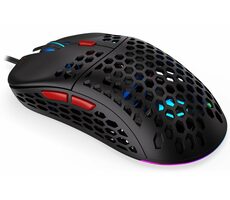 Endorfy LIX Plus čierna / optická / drôtová / herná / 19000 dpi / PAW3370 / 6 tlačidiel / RGB / Kailh GM8.0 / USB / 1.8m