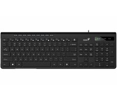 Genius Slimstar 230 II čierna / Klávesnica / USB / CZ+SK layout / 1.5 m