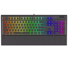 Endorfy Omnis Pudding Blue čierna / Herná klávesnica / mechanická / Kailh Blue / RGB / US layout / 1.8m
