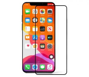 CUBE1 Full-Cover Ochranné tvrdené sklo 2.5D pre Apple iPhone 11/XR čierna / cez celý displej / 0.33 mm / tvrdosť 9H