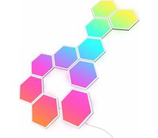 Govee Glide Hexa biela 10 ks / dekoratívne LED osvetlenie / Wi-Fi / RGBIC