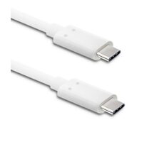 Qoltec 50508 USB-C - USB-C kábel 1m biela / dátový kábel / USB-C 3.1