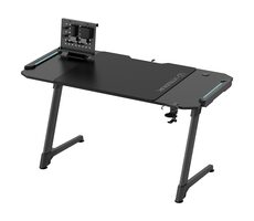 ULTRADESK Space XXL V2 čierna / herný stôl / 154 x 61 x 78 cm / RGB