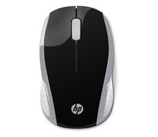 HP 200 strieborná / bezdrôtová myš / optická / 1000 dpi / USB