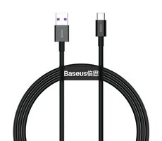 Baseus CATYS-01 kábel USB-A na USB-C 1m čierna / 66W / 6A
