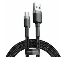 Baseus CATKLF-CG1 kábel USB-A na USB-C 2m čierno-šedá / 2A
