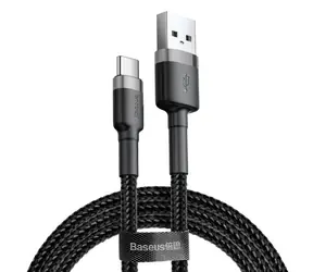 Baseus CATKLF-CG1 kábel USB-A na USB-C 2m čierno-šedá / 2A