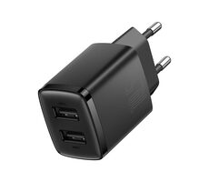 Baseus CCXJ010201 Compact nabíjačka do siete 2xUSB 10.5W čierna