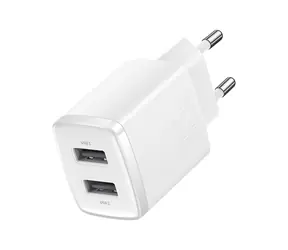 Baseus CCXJ010202 Compact nabíjačka do siete 2xUSB 10.5W biela