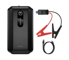 Baseus Super Energy Air PowerBank 10000 mAh čierna / štartovacie káble 