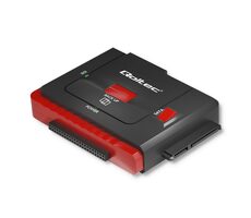 Qoltec 50645 USB na SATA + IDE adaptér čierna / dátový adaptér / USB 3.0 / 2,5 &quot;SATA III / 2,5&quot; + 3,5&quot; IDE