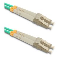Qoltec 54081 Patchcord fiber optic LC-UPC 15 m zelená /optický kábel / Duplex / Multimode / OM3