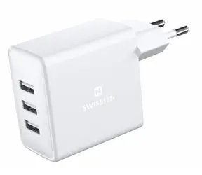 SWISSTEN sieťový adaptér Smart IC 2x USB-A biela / 10W