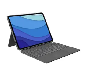 Logitech Combo Touch ochranný kryt s klávesnicou UK pre Apple iPad Pro 12.9" (5. & 6. generácie) šedá