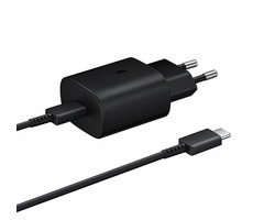 Rozbalené - Samsung EP-TA800XB Ultra-Fast Charge 25W čierna / USB-C / 1m / rozbalené