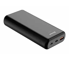 Swissten 22013913 20000 mAh čierna / Power Bank / 12V / 3A / USB-C &amp; USB &amp; micro-USB