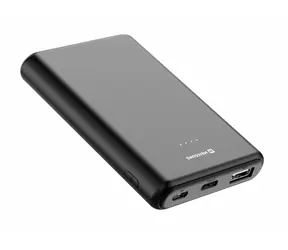 Swissten 22013910 5000 mAh šedá / Power Bank / 5V / 2.1A / USB-C &amp; USB &amp; micro-USB