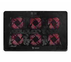 Savio COS-01 čierna / chladiaca podložka pod notebook 17"