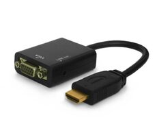 SAVIO CL-23 HDMI - VGA adaptér MF čierna