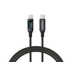 SAVIO CL-174 USB-C kábel 1m čierna / displej