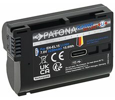 Patona PT1363 batéria pre foto Nikon EN-EL15C 2250mAh / Li- ION / Platinum / USB-C nabíjanie