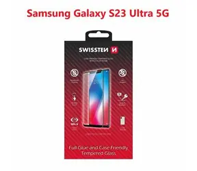 SWISSTEN FULL GLUE COLOR FRAME CASE FRIENDLY sklo pre SAMSUNG S918B GALAXY S23 ULTRA 5G čierna